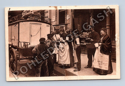 Pohlednice Německo Berlín trh s mlékem 1910 (M42235)