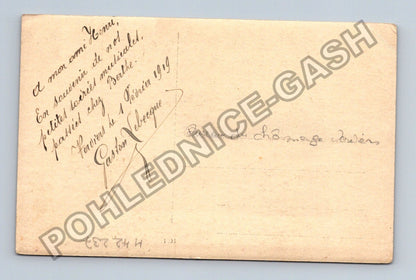 Pohlednice Francie Gaston Nebreque s psacím strojem 1919 (M42237)