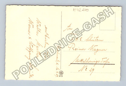 Pohlednice Chlapec s kornoutem do školy 1929 (M42240)