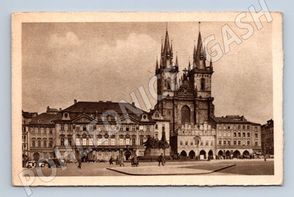 Pohlednice Praha Staroměstské náměstí Týnský chrám (M4225)