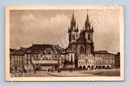 Pohlednice Praha Staroměstské náměstí Týnský chrám (M4225)