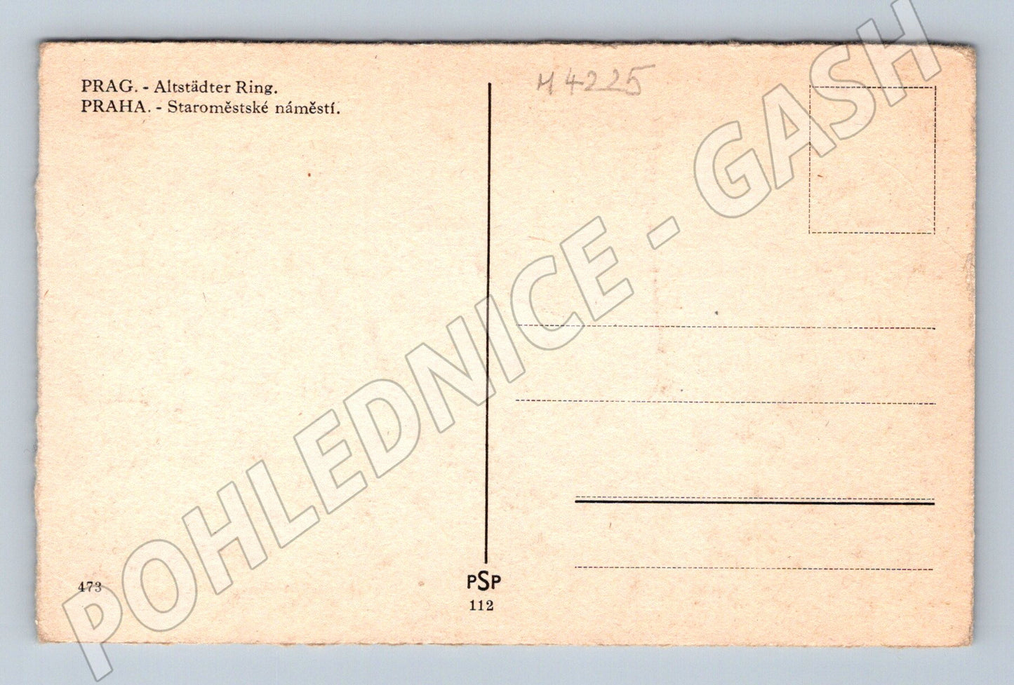 Pohlednice Praha Staroměstské náměstí Týnský chrám (M4225)