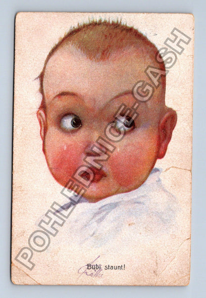 Pohlednice Německo Bubi staunt! dítě (M42267)