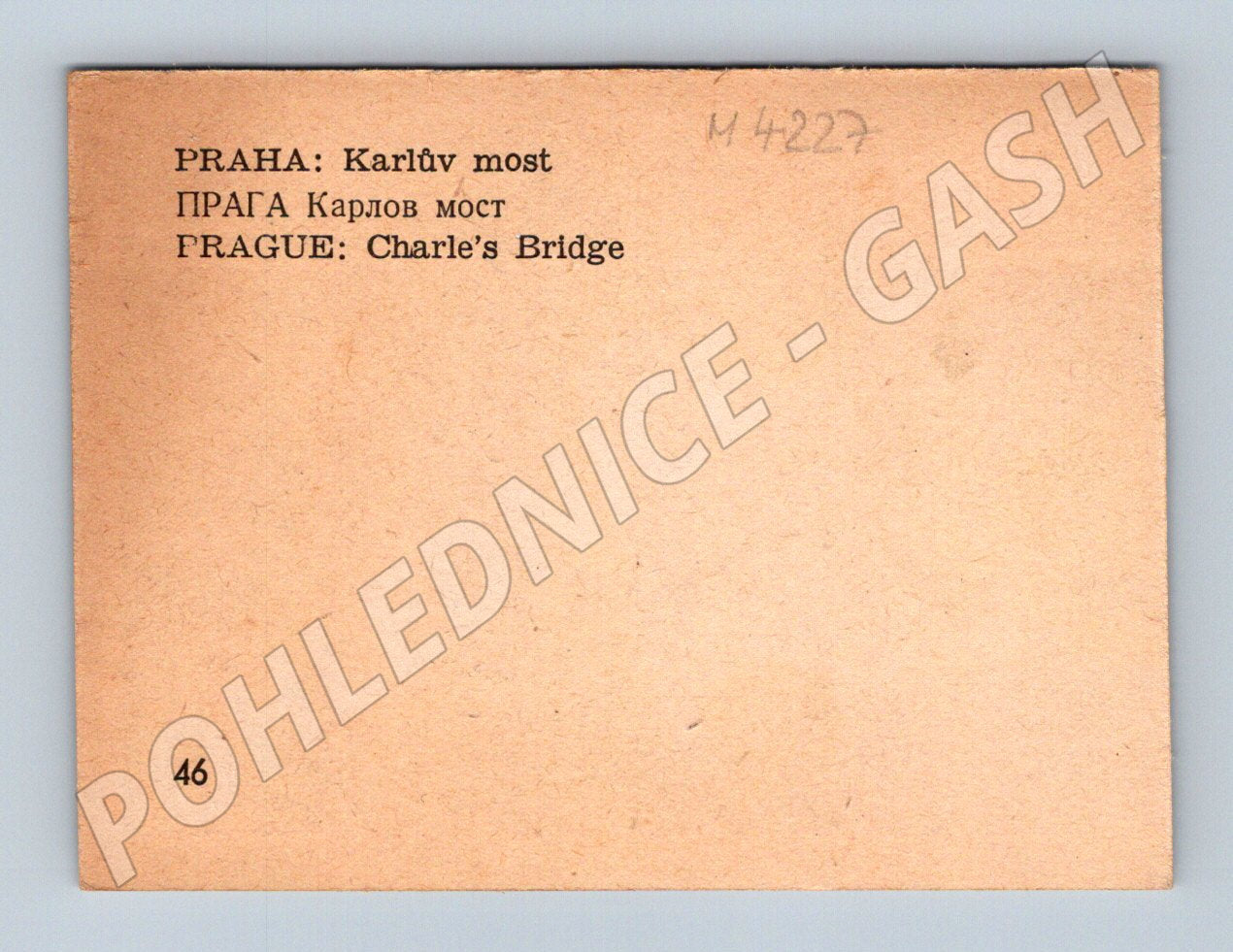 Pohlednice Praha Karlův most panorama hradu (M4227)