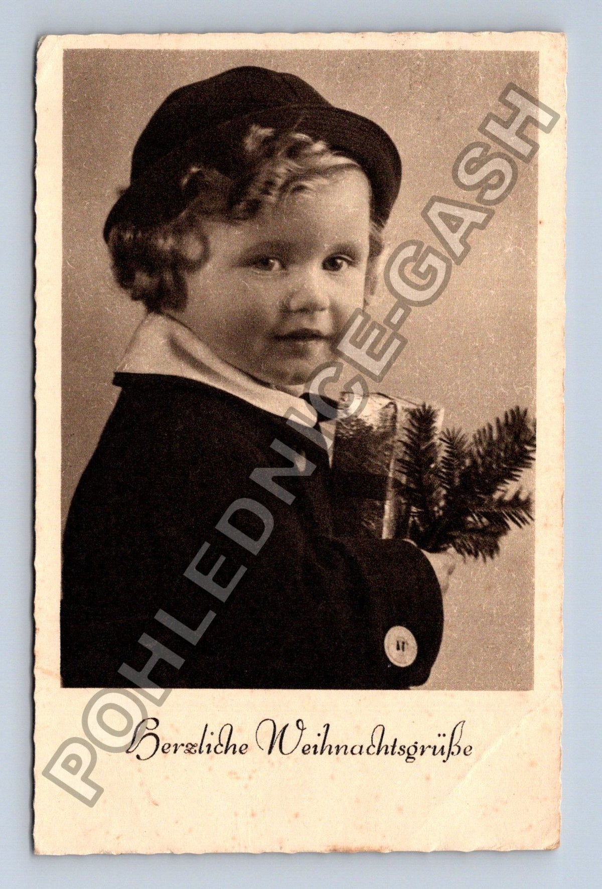 Pohlednice Německo dítě s dárkem vánoční pozdrav 1939 (M42271)