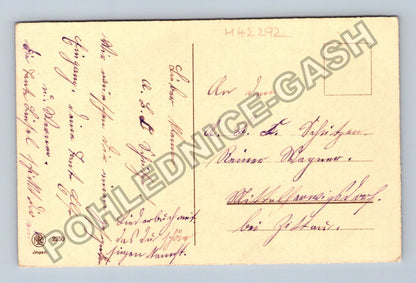 Pohlednice Německo Chlapec s kornoutem do školy (M42292)