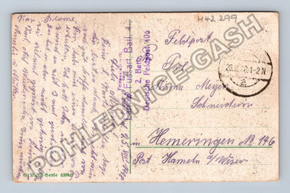 Pohlednice Německo voják a žena u šicího stroje 1918 (M42299)