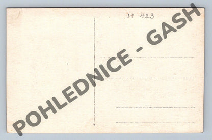 Pohlednice Sokol v Hořicích 1921 žáci cvičí (M423)