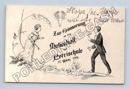 Pohlednice Německo Qulusball der Petrischule 1911 (M42308)