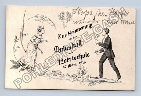 Pohlednice Německo Qulusball der Petrischule 1911 (M42308)