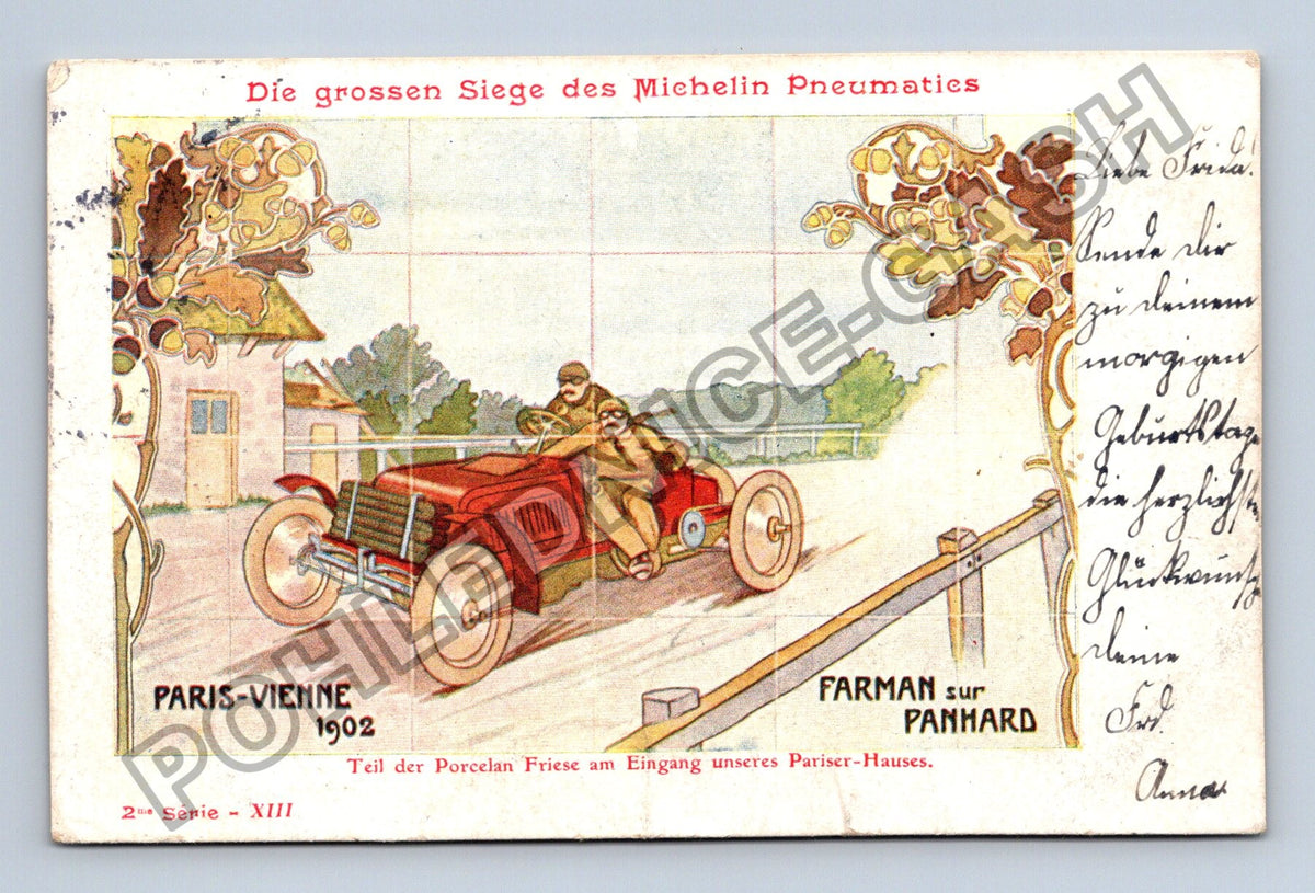 Pohlednice Die grossen Siege des Michelin Pneumaties 1902 (M42309)