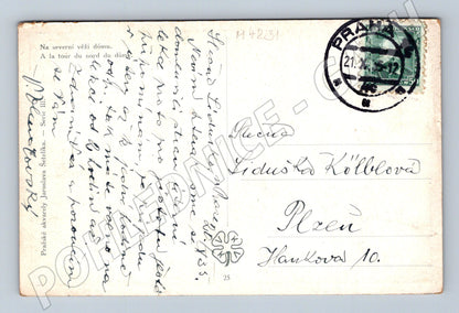 Pohlednice Praha Chrám sv Víta starý motiv (M4231)