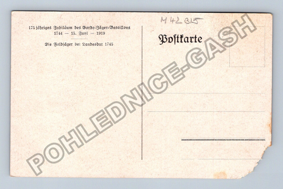 Pohlednice Německo 175 let Garde-Jäger-Bataillons (M42315)