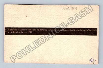 Pohlednice Jugoslávie Bělehrad poprava 1942 (M42319)