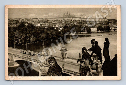 Pohlednice Praha Hradčany 1935 historický motiv (M4233)