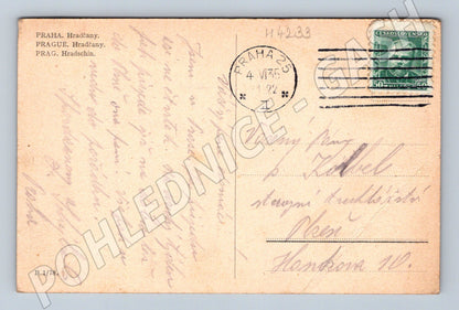Pohlednice Praha Hradčany 1935 historický motiv (M4233)