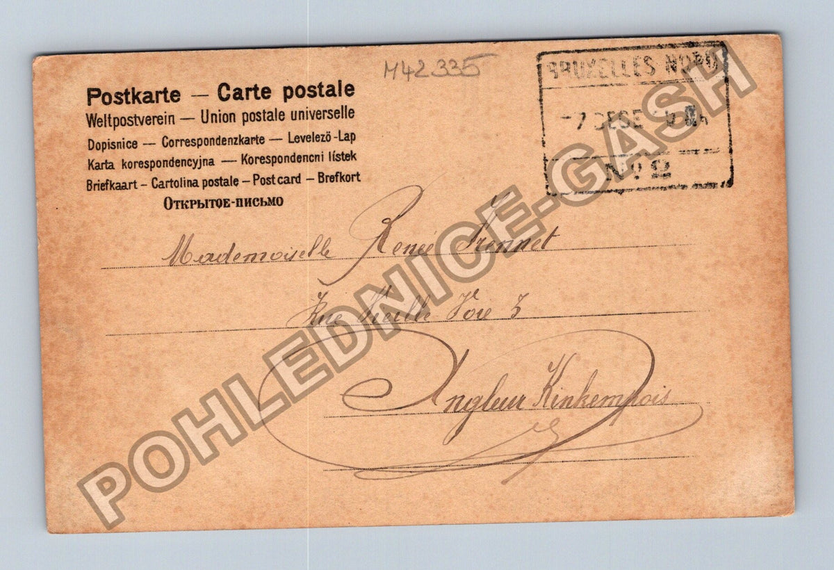 Pohlednice Francie portrét ženy šperky 1904 (M42335)