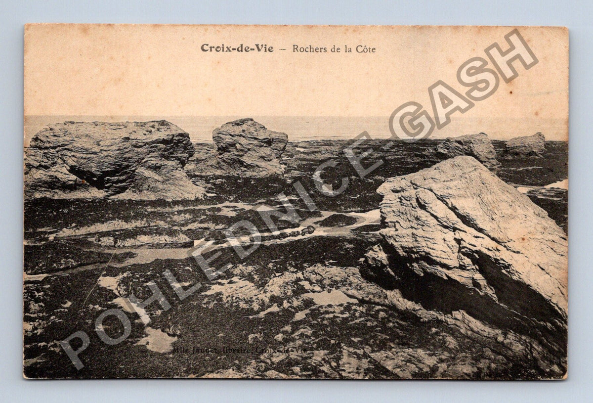 Pohlednice Francie Croix-de-Vie Rochers de la Côte (M42343)