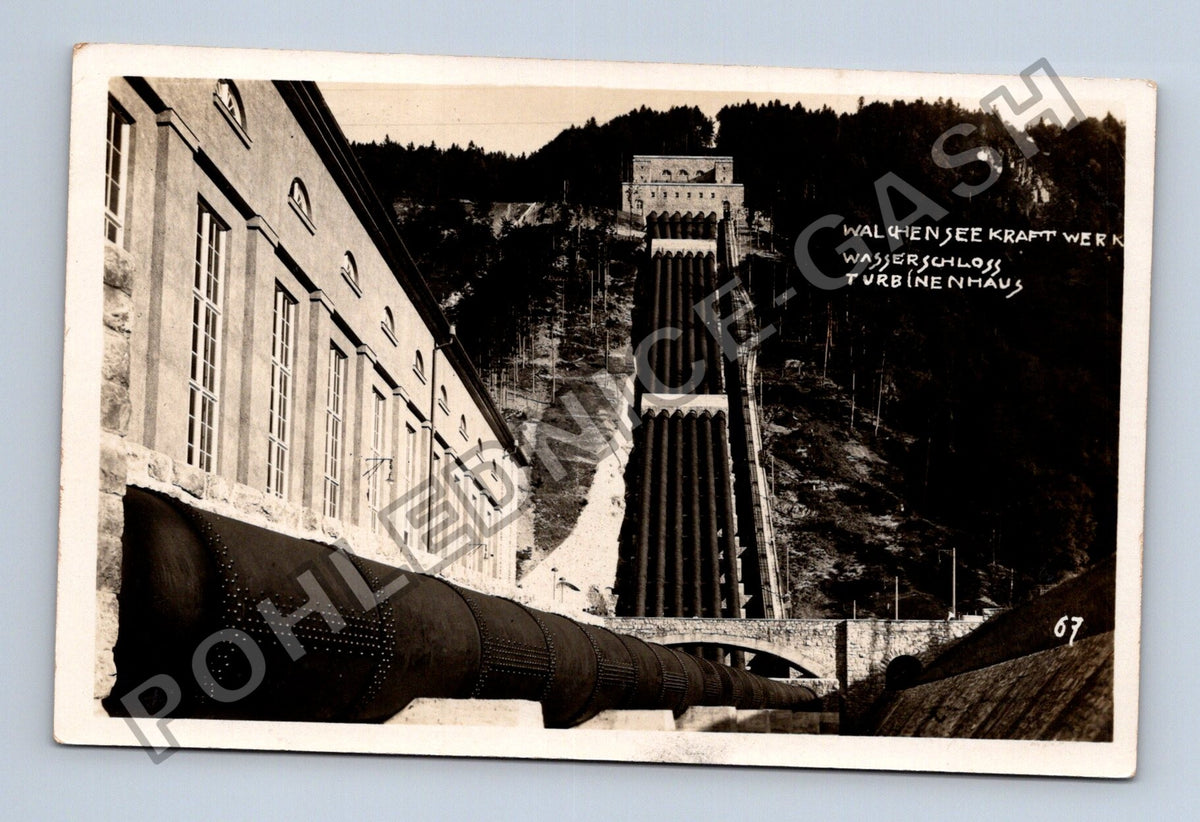 Pohlednice Německo Walchensee Kraftwerk Wasserschloss (M42355)