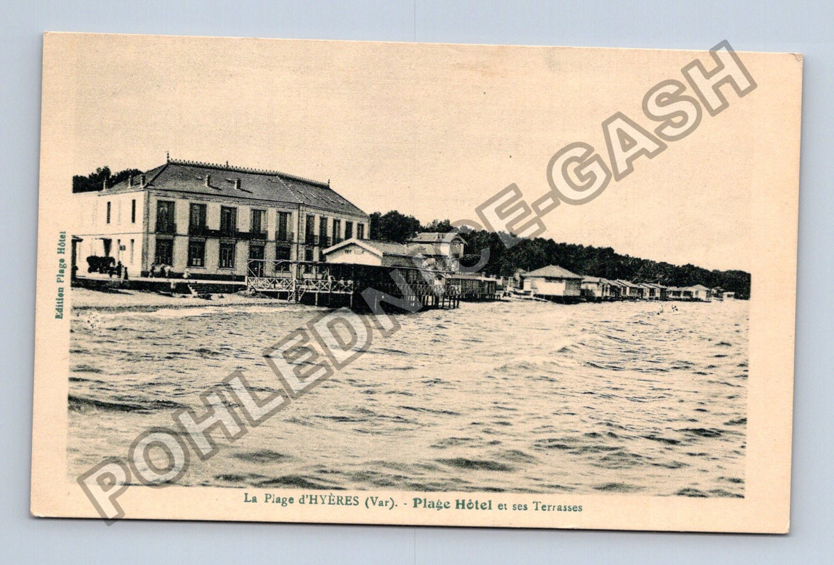 Pohlednice Francie Hyeres Plage Hôtel et ses Terrasses (M42374)
