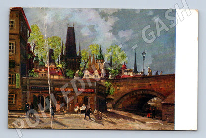 Pohlednice Praha Na Kampě Choděra 1937 historický (M4240)