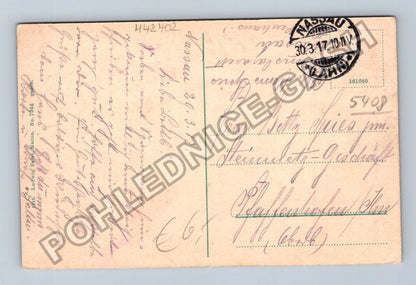 Pohlednice Německo Bad Nassau Totalansicht mit Burgberg 1910 (M42402)
