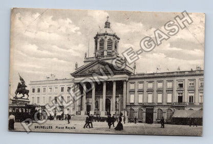 Pohlednice Belgie Brusel Place Royale 1912 (M42405)