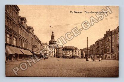 Pohlednice Belgie Namur Place dArmes restaurée (M42407)