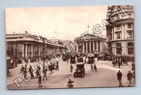 Pohlednice Velká Británie Londýn The Bank and Royal Exchange (M42408)