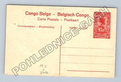 Pohlednice Kongo Belgické Léopoldville přístav sklady 1921 (M42421)