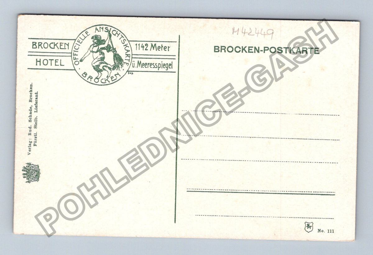 Pohlednice Německo Brocken hotel 1142 m ü M (M42449)