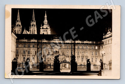 Pohlednice Praha noční pohled na Pražský hrad (M4245)