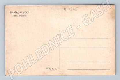 Pohlednice Praha noční pohled na Pražský hrad (M4245)