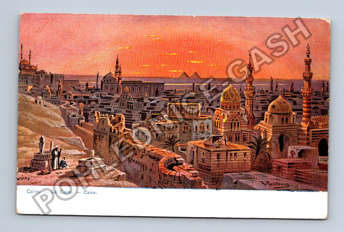 Pohlednice Egypt Káhira panorama města pyramidy (M42459)