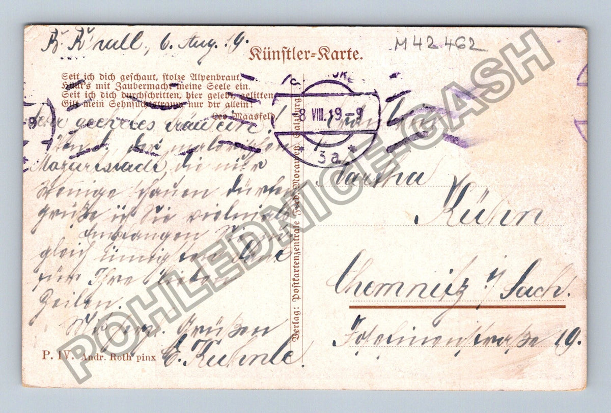 Pohlednice Salzburg Am Kapuzinerberg 1919 (M42462)