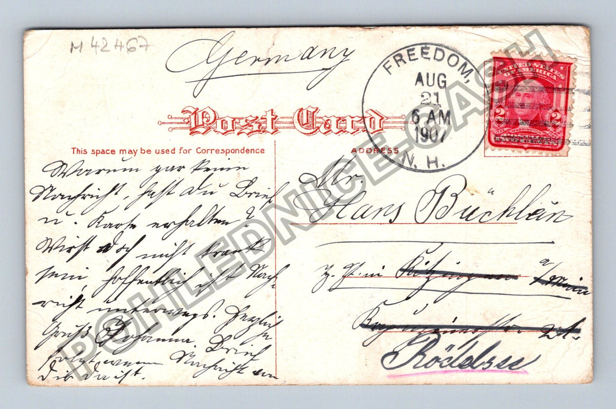 Pohlednice Germany dívka s vlajkou 1907 (M42467)