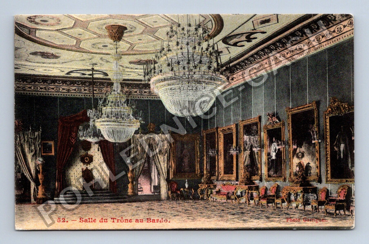 Pohlednice Tunisko Salle du Trône au Bardo (M42477)