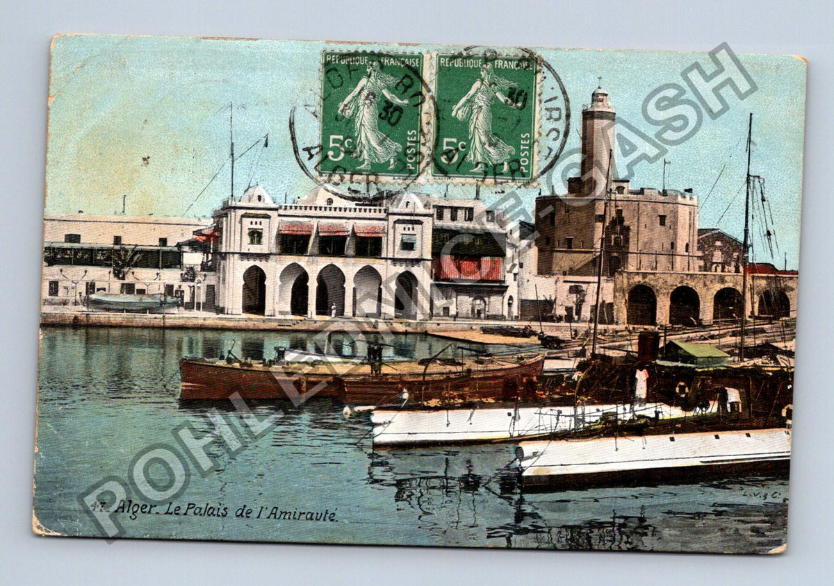 Pohlednice Alžír Le Palais de lAmirauté 1908 (M42479)