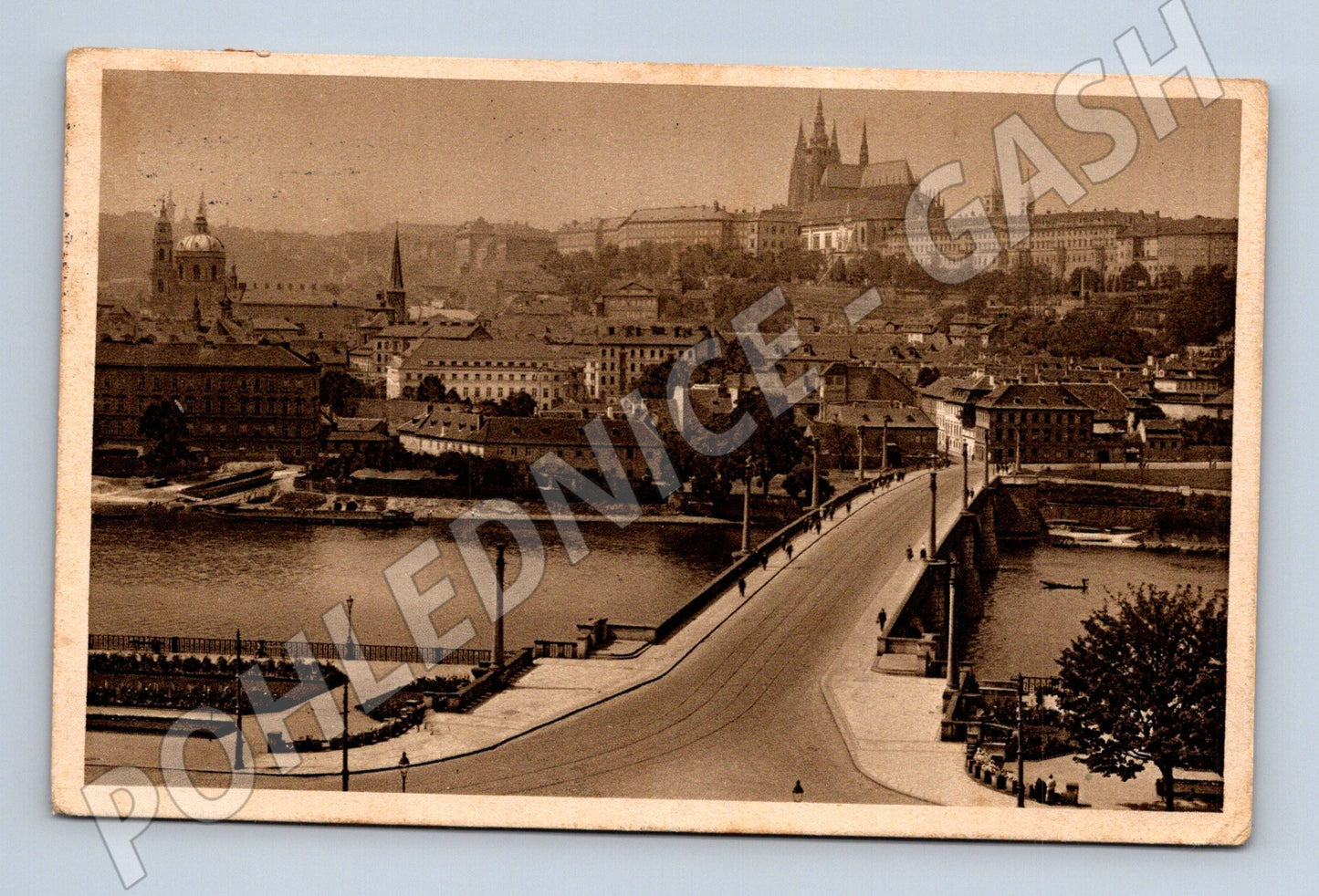 Pohlednice Praha Hradčany a most historický motiv (M4248)