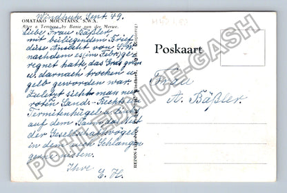 Pohlednice Afrika Omataho Mountains krajina 1949 (M42482)