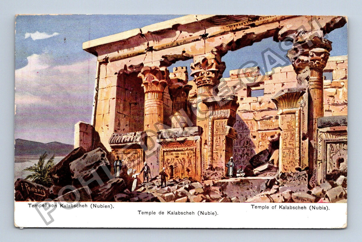 Pohlednice Egypt Kalabsheh chrám Nubie (M42485)