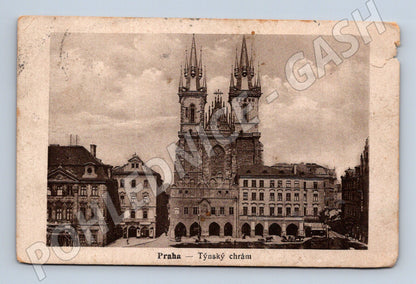 Pohlednice Praha Týnský chrám historický motiv (M4249)