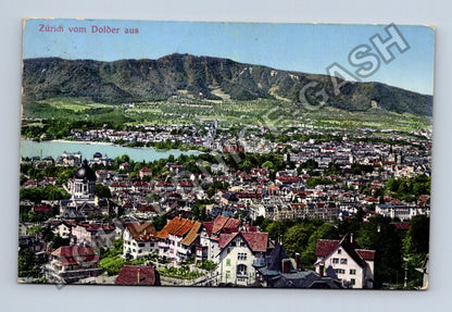 Pohlednice Švýcarsko Zürich vom Dolder aus 1913 (M42490)