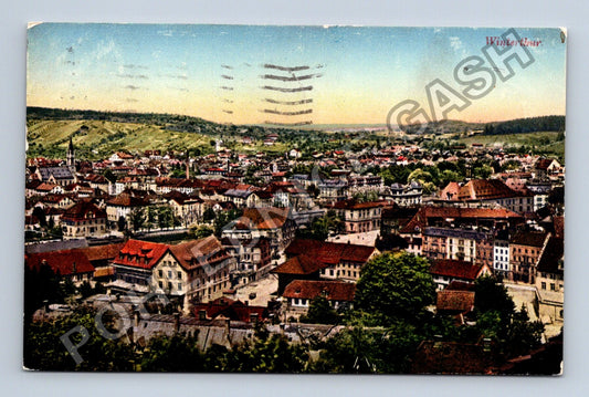 Pohlednice Švýcarsko Winterthur celkový pohled 1925 (M42492)
