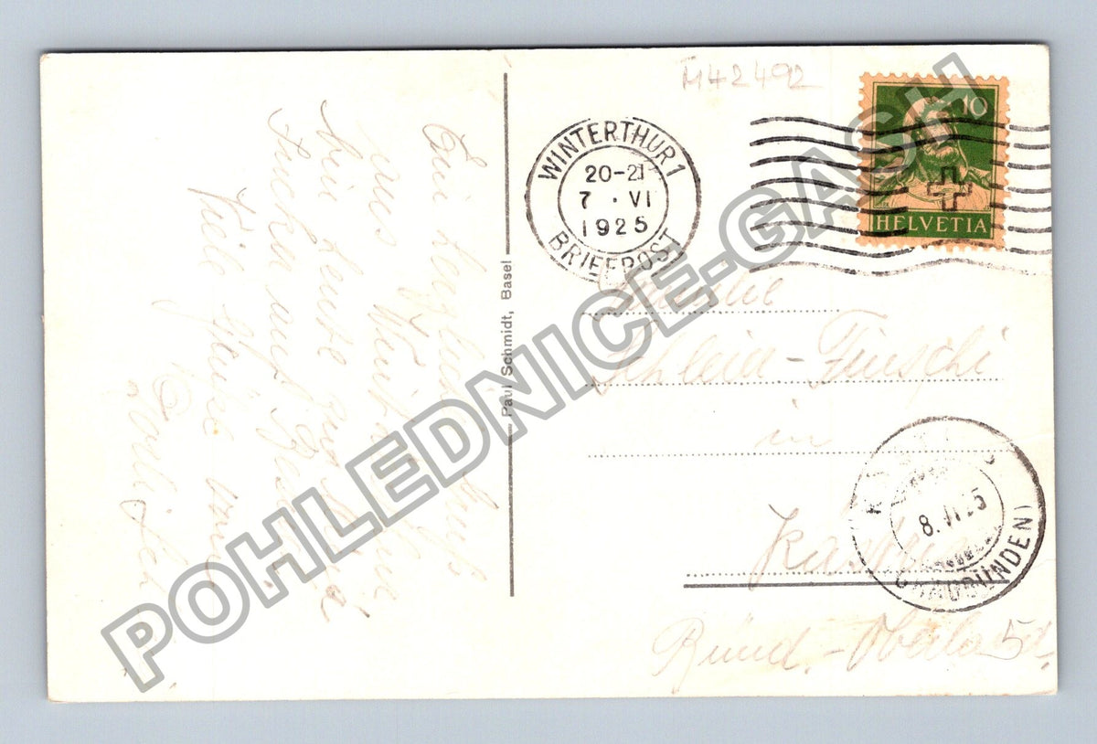 Pohlednice Švýcarsko Winterthur celkový pohled 1925 (M42492)