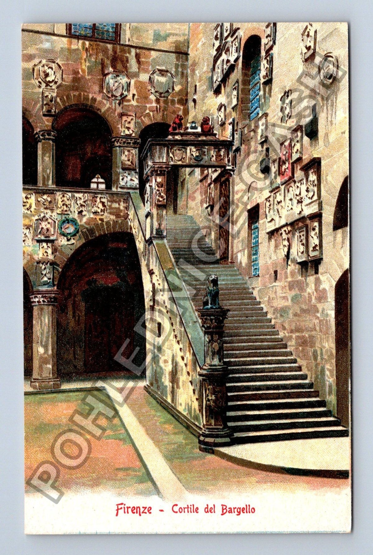 Pohlednice Itálie Firenze Cortile del Bargello (M42506)