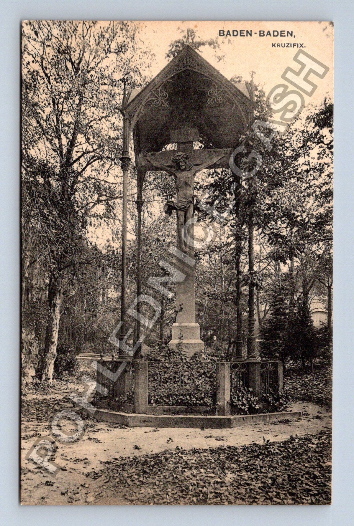 Pohlednice Německo Baden-Baden Kruzifix 1906 (M42512)