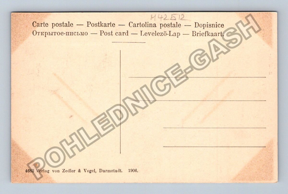 Pohlednice Německo Baden-Baden Kruzifix 1906 (M42512)