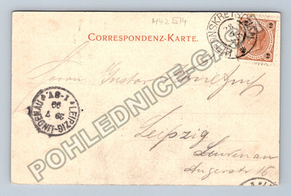 Pohlednice Gruss aus der wilden Klamm Böhm Schweiz 1899 (M42514)