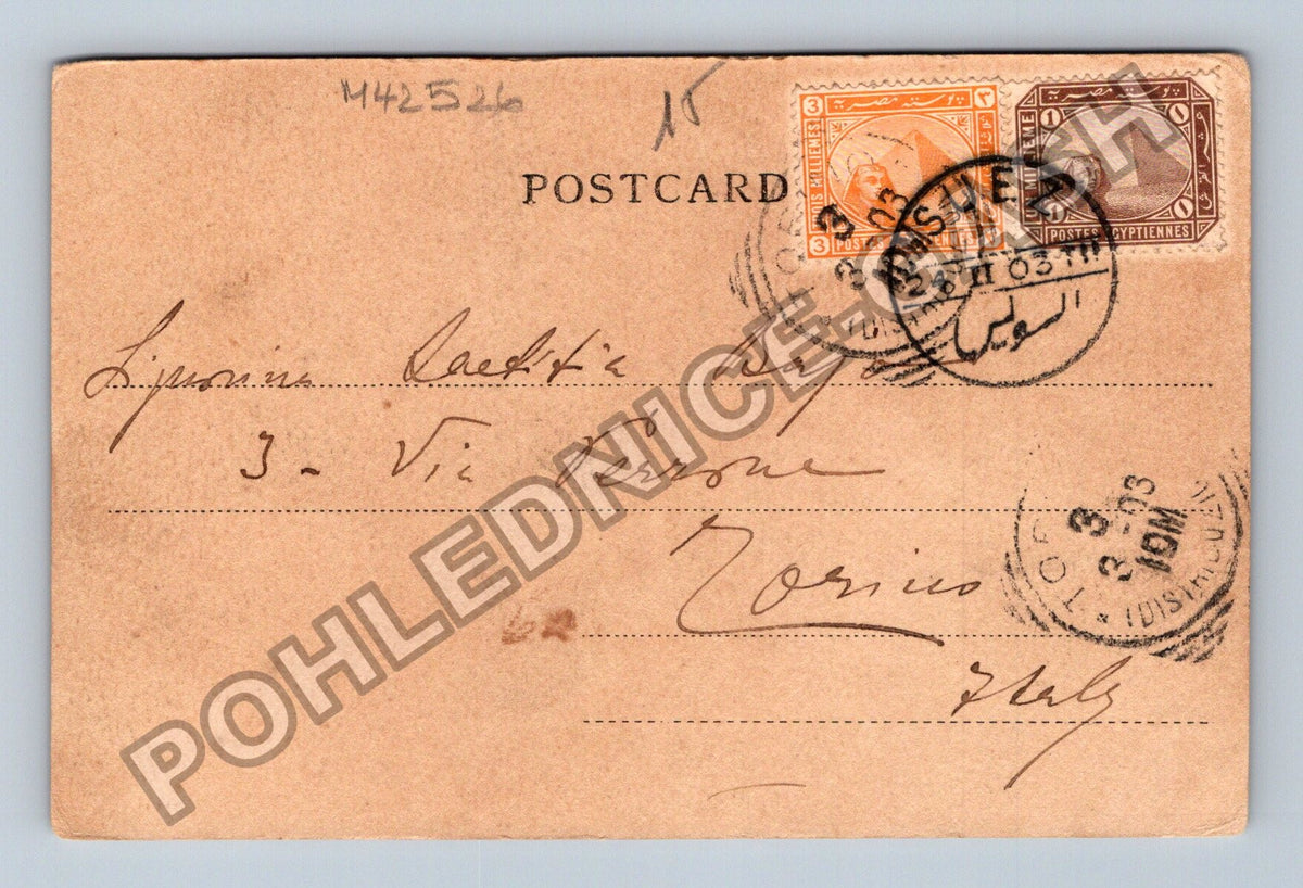 Pohlednice Suez Marée basse 1903 (M42526)